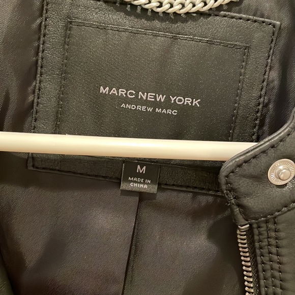Andrew Marc womens leather jacket medium - Picture 2 of 4